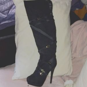 Over the knee high boots